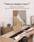 Piano Digital Semi Weighted Keyboard - Portable 88 Key Fesley Maple