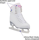 Jackson Ultima Softskate Womens girls Figure Skate  White pink - Size 3 Misses