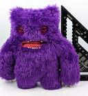 Fuggler Purple Fur Clawey 12  Spin Master Monster Plush Rare Gift Toy Purple