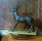 Primitive Rocking Horse Reindeer Farmhous Christmas Decor Wood Antique Style