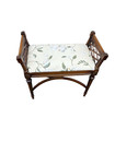 66887   Decorator Mahogany Vanity Bench Stool  Xx