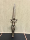 Wwii 1945 Naples Naked Lady Letter Opener Rare Bronze Color Vintage