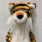 Jellycat Bashful Tiger Plush Stuffed Animal Medium 16  Orange Black Striped Soft