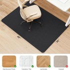 Heavy Duty Office Chair Mat 36x48 Inch Pvc Floor Protector Black