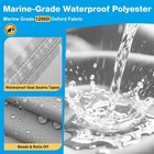 1200d Boat Cover 17-19ft W motor Cover fit Bass v-hull   Double Thickened Corner