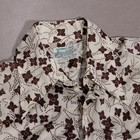 Vintage 70s Kmart Permanent Press Dagger Collar Floral Disco Shirt Mens Medium