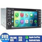 Double Din Car Stereo Radio Cd Dvd Bluetooth In-dash Player With Carplay Gps Nav