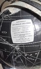 Rare Vintage 1960s Globe Black Rand Mcnally 12  Chrome Base   Armillary Rings 