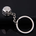 Mini Creative Metal Solid Dice Key Chain Key Ring Keychain Gift 1pc