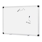 Magnetic Dry Erase Board 36x48 Inch - Aluminum Frame  Silver white  Wall-mounted