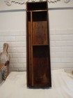 Primitive Antique Wood Divided Box  Dovetailed Or Finger Jointed  35 2 16th 