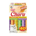 Inaba Churu Creamy  Lickable Wet Cat Treats  0 5 Oz  40 Tubes  Chicken Variety