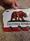 California Republic Bear Tin License Plate New Sealed