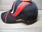 Dale Earnhardt Hat Cap Strap Back Black Red Nascar Racing Mens The Intimidator