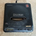 Vintage Sony Discman D-11 Black Mega Bass Portable Cd Player Works W Power Cord