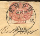 Confederate States 56x2 Memphis Tenn Provisional Used On Cover Front Mv491