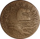 1786 Maris 18-j R-5  bridle  New Jersey Colonial Copper Half Cent Coin