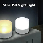 10pcs Mini Usb Led Night Lights Warm White For Reading   Travel Use - New