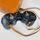 Vintage Scope Model 3809 Binoculars 7x35 Amber Coated Optics Japan W  Case