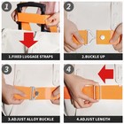 2-in-1 Luggage Straps Add A Bag Bungees Travel Belt For Luggage Strap For Bac   