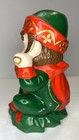 Vintage Kitschy Christmas Elf Pixie Gnome Playing Flute Figurine 5 75    Tall