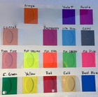 4 Sheets Of Colored Transparent Adhesive Sign Vinyl  8x12   Choose Any Colors