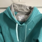 Champion Teal turquoise  Blue    solid Logo Pullover Hoodie Drawstring  Pockets