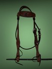 Martin Saddlery Tooled Headstall     Bridle     Western Tack     High Quality
