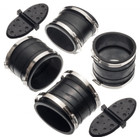Upper And Lower Exhaust Hose Tube Rubber Coupler Bellows Mercruiser 4 3 5 0 5 7l