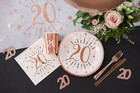 60th Diamond Wedding Anniversary Party Paper Napkins Luxury Rose Gold Sparkle 10