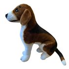 Large 19  Melissa   Doug Realistic Beagle Dog Plush Stuffed Animal Posable Guc