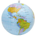 16 Inch Inflatable World Globe Earth Teaching Geography Map Beach Ball Kids Toy