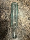 Antique Embossed Chas  H  Fletcher   s Castoria Aqua Glass Medicine Bottle