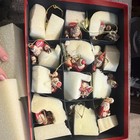 Coca-cola Santa Ornament Collection Red White Soda Holiday Boxed Set