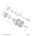 Polaris Jackshaft With Bearing Assembly  For Snowmobile Models - 1332854