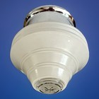 Vtg  mini  1930 s-1950 s Art Deco Nouveau Glass Shade Ceiling Light Fixture 