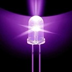 Clear Uv   Purple Led 3mm 3v Super Bright Transparent - 5x 10x 25x 50x 100x Pkgs