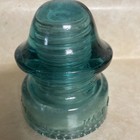 Hemingray -signal Insulator 20 Antique Blue Glass 3 5    Made In Usa