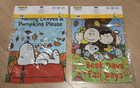 2x Snoopy Woodstock Peanuts - 12 5  X 18  Autumn Fall Outdoor Garden Flag Banner