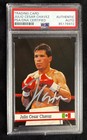 Julio Cesar Chavez Signed 1993 Fax Phx Boxing Card  10 Psa 85176972
