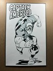 Captain America - Original Inked Comic Art - 11 x17  Inks On 100lbs  Bristol