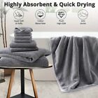 8pcs Towel Set 270 Gsm Bamboo Fiber Soft Absorbent Quick-drying Towel Bath Towel