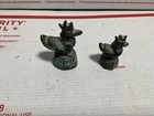 Vtg Antique Bronze Burmese Hintha Bird Duck Opium Weights 2 Pc