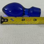 Hand Blown Antique Cobalt Blue Glass Decanter Apothecary 3 25  Bottle Stopper