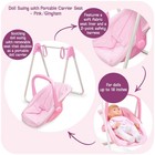 Badger Basket Doll Swing Carrier - Adjustable Toy Swing For 18 Inch Dolls