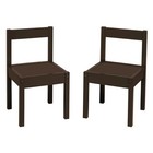 Your Zone Child 3-piece Table And Chairs Set  In Espresso Age Group 1 To 5 Years