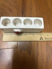 Vintage Porcelain Lipstick Holder With Red Lips On Front