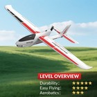 Volantexrc 4-ch Rc Plane Glider ranger600 Stunt 23 6 18 1 Inch with 3 Batteries