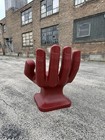Giant Dark Red Right Hand Shaped Chair 32  Adult 70s Retro Icarly New