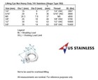 Stainless Steel 316 Lifting Eye Nut 3 8  Unc Marine Grade Heavy Duty
